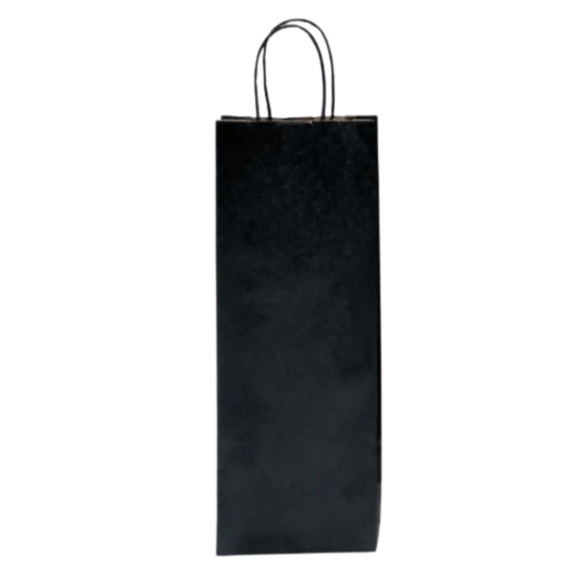 GENERICO - Bolsa de Papel Kraft para Botella de Vino Pack x 12 Unidades Negro