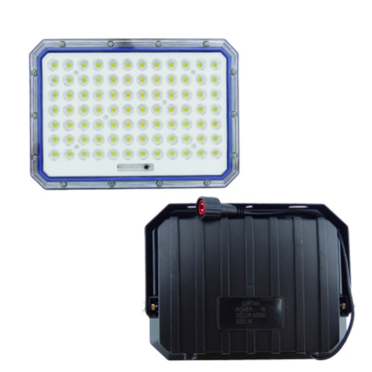 GENERICO - Proyector Solar LED 1000 Watt Con Panel Solar En PVC De 120 LED
