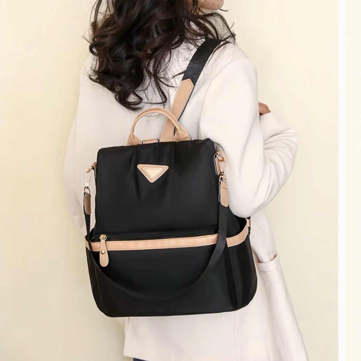 MV MOVAC - Mochila Antirrobo Mujer Oxford Impermeable con Bolsillo Trasero de Seguridad