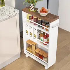 DF HOME - Organizador Angosto para Cocina con Ruedas