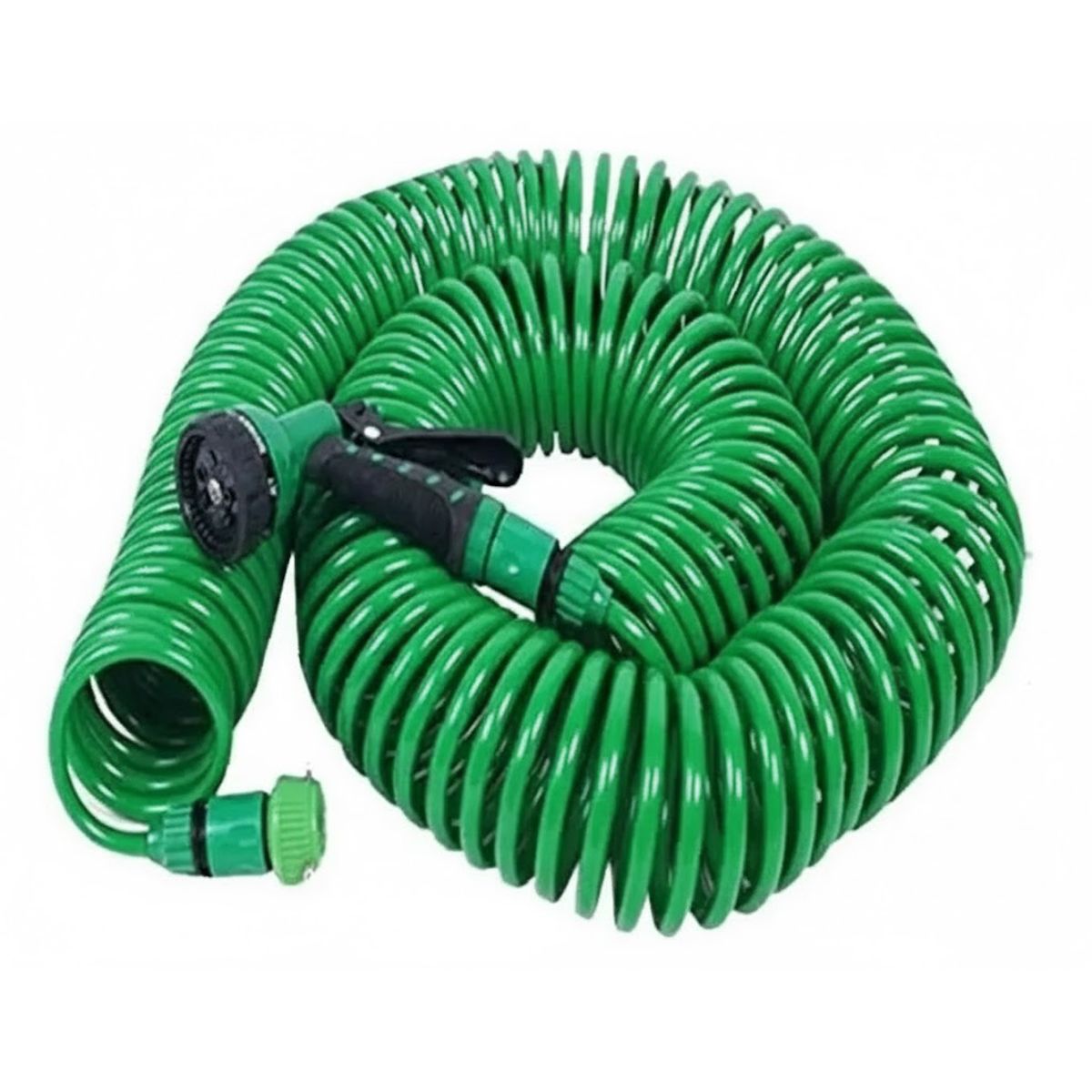 GENERICO - Manguera Espiral  Con Pistola Rociador Jardin Flexible