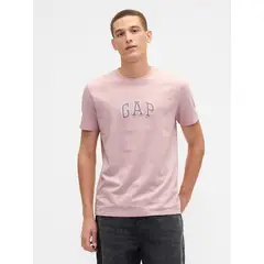 GAP - Polera Hombre Manga Corta Logo Rosado