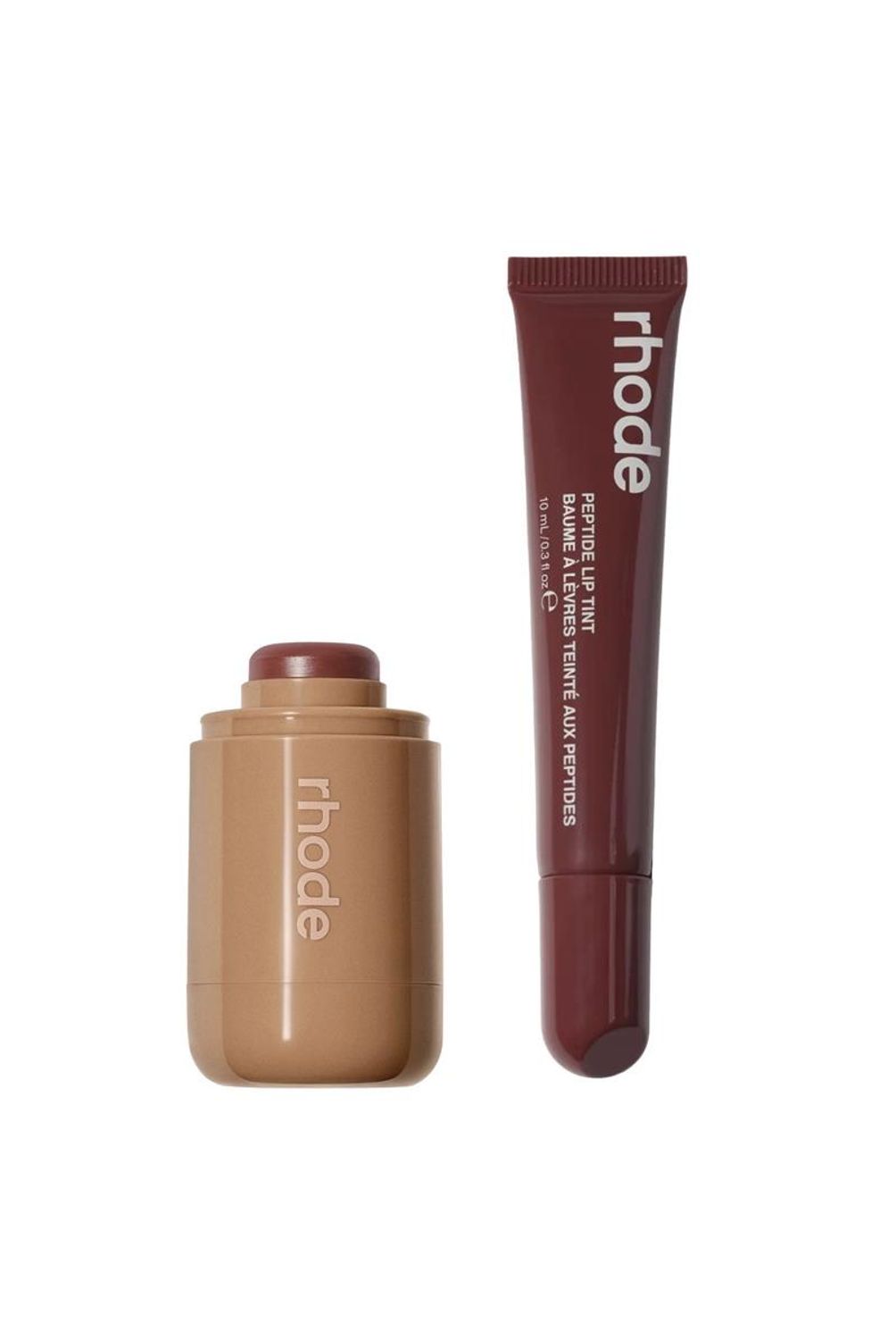 RHODE Pack Pocket Blush + Peptide lip tint - Toasted Teddy + PBJ