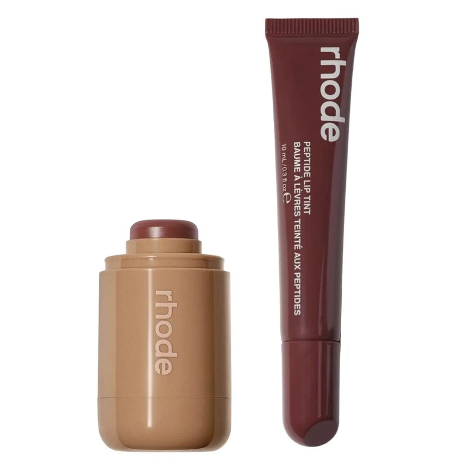 RHODE Pack Pocket Blush Toasted Teddy + Peptide Lip Tint PBJ