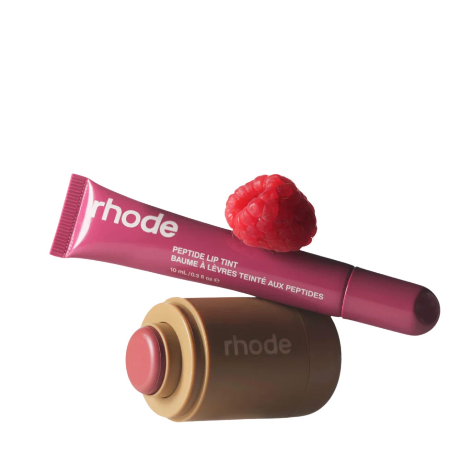 RHODE Pack Pocket Blush Sleepy + Peptide Lip Tint Raspberry Jelly