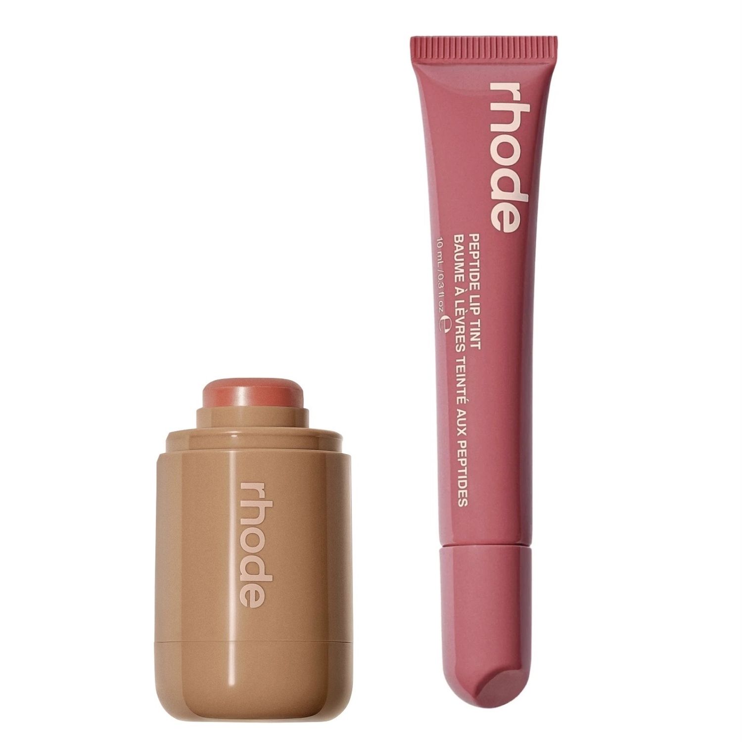 RHODE Pack Pocket Blush Freckle + Peptide Lip Tint Salty Tan