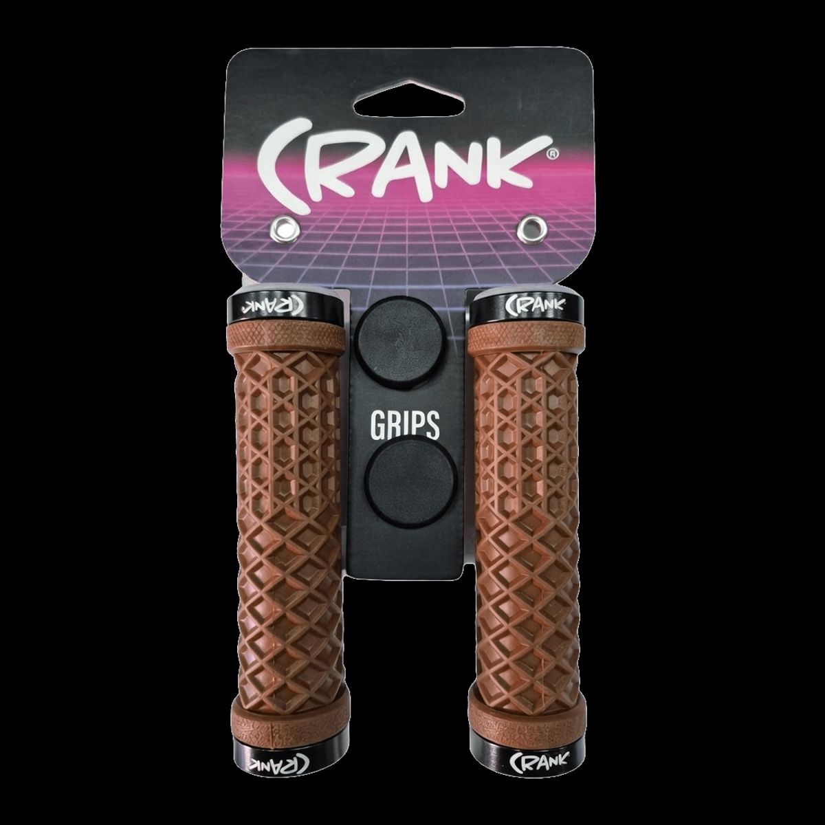 CRANK - PUÑO CRANK LOCK ON 130MM BROWN
