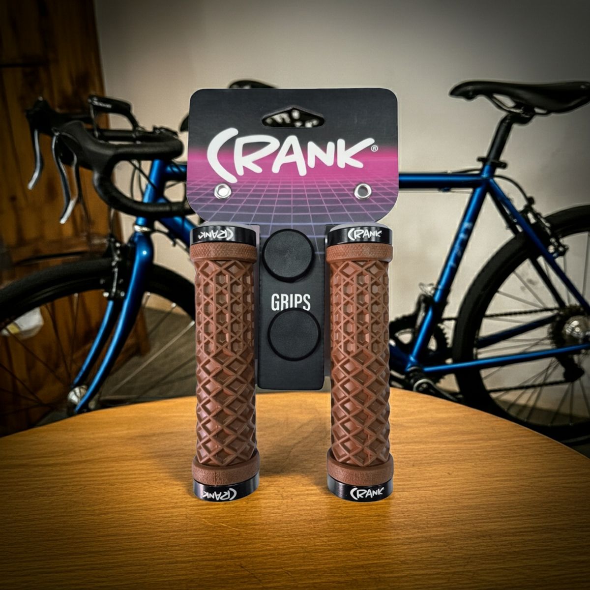 CRANK - PUÑO CRANK LOCK ON 130MM BROWN