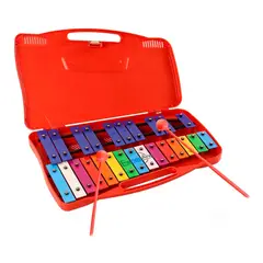 ESHOPANGIE - Metalófono Cromático Xilófono 25 Notas Con Maleta