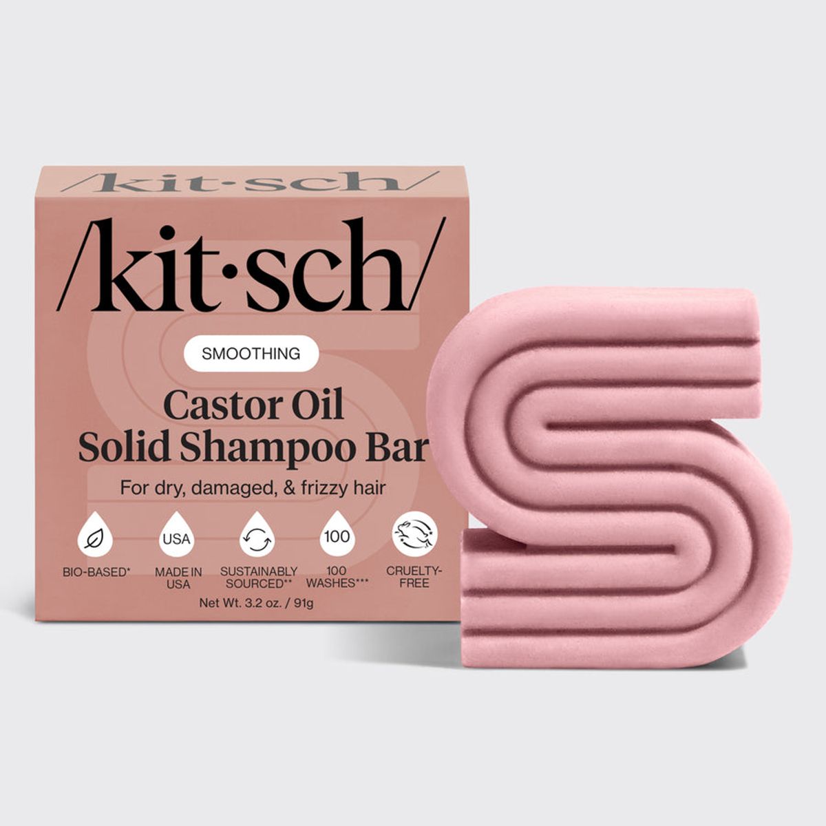 KITSCH - Shampoo sólido en barra con aceite de ricino Kitsch