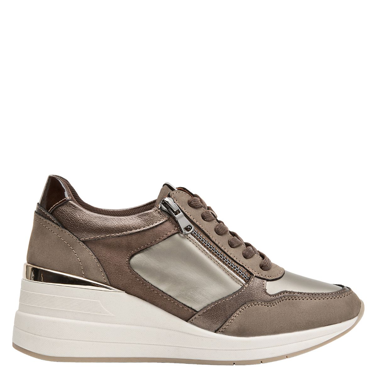 BRUNO ROSSI - Zapatilla Mujer Casual Marrón  Bruno Rossi