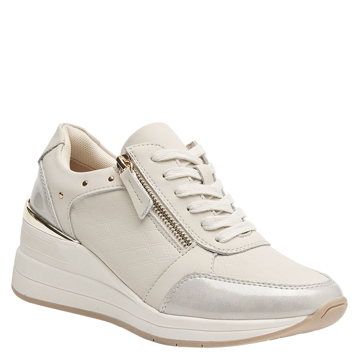 BRUNO ROSSI - Zapatilla Mujer Casual Beige Bruno Rossi