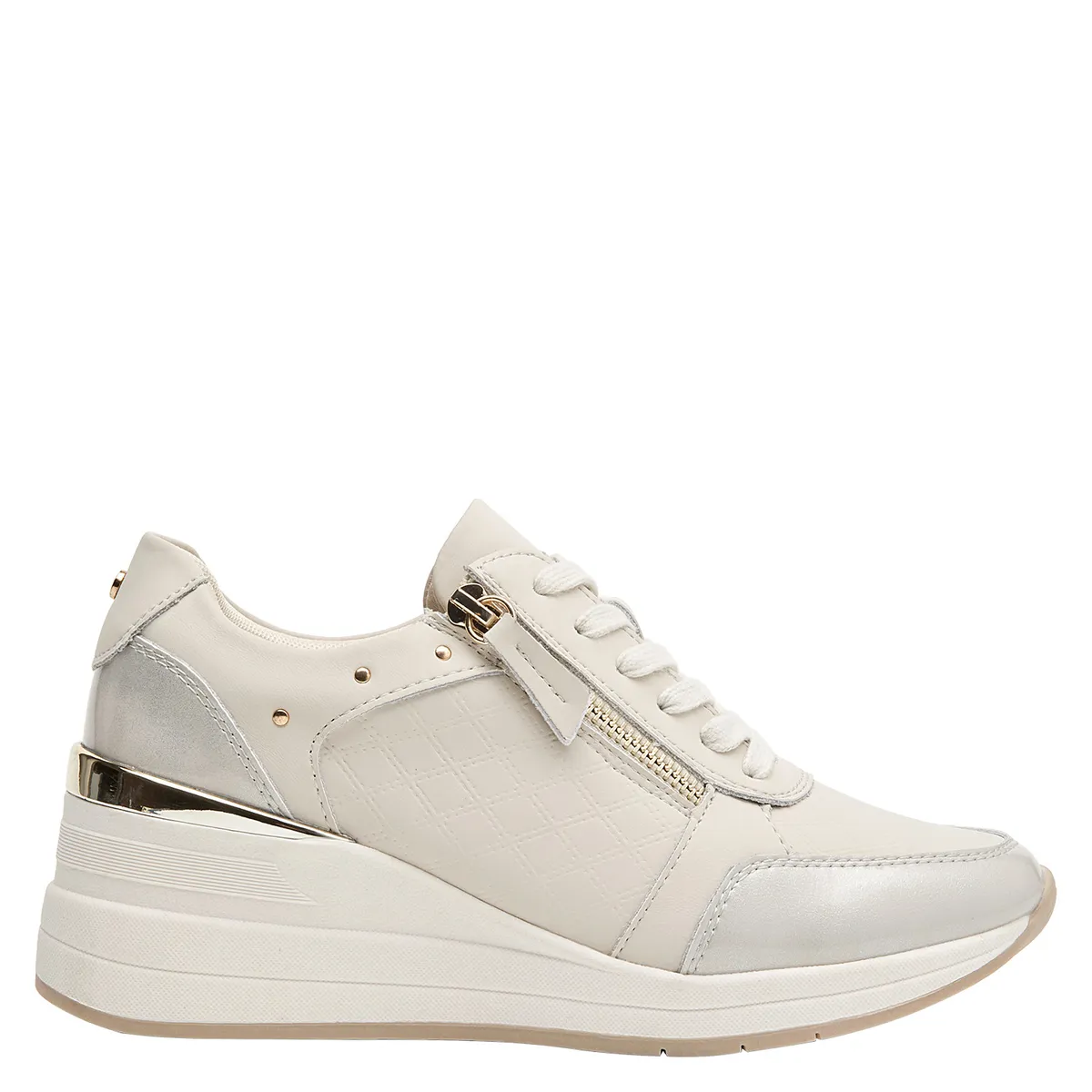 BRUNO ROSSI - Zapatilla Mujer Casual Beige Bruno Rossi