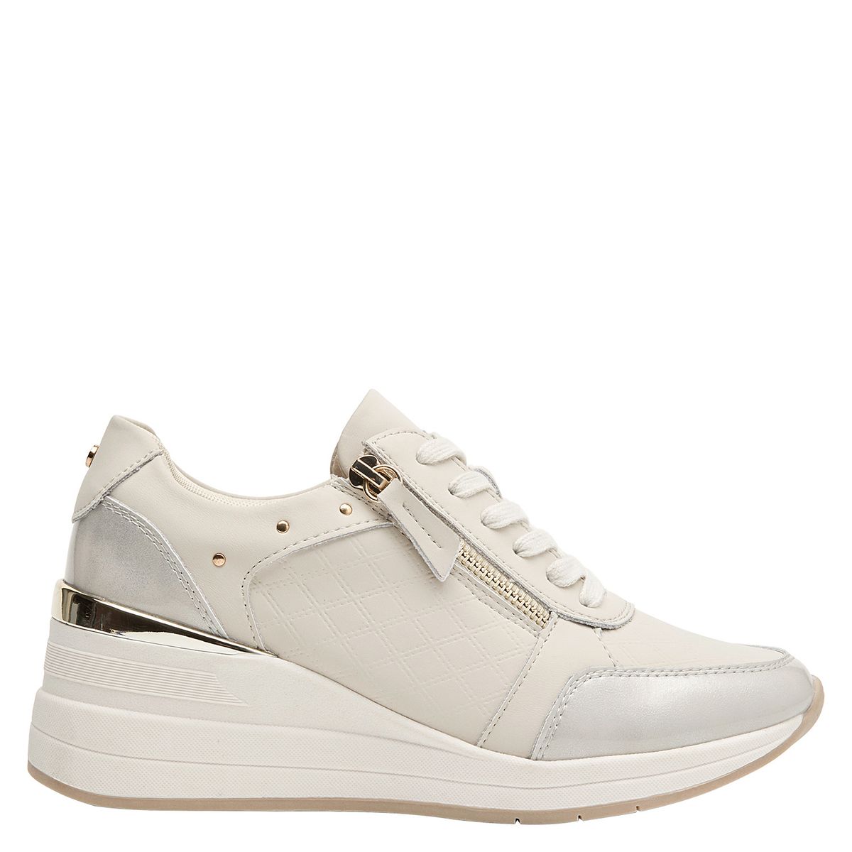 BRUNO ROSSI - Zapatilla Mujer Casual Beige Bruno Rossi