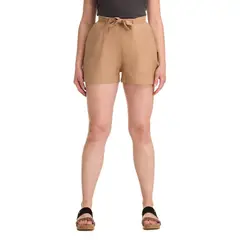 PANAMA JACK - Short Lino Mujer Beige