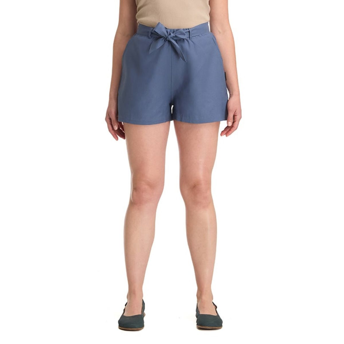 PANAMA JACK - Short Lino Mujer Panama Jack  Azul Panama Jack