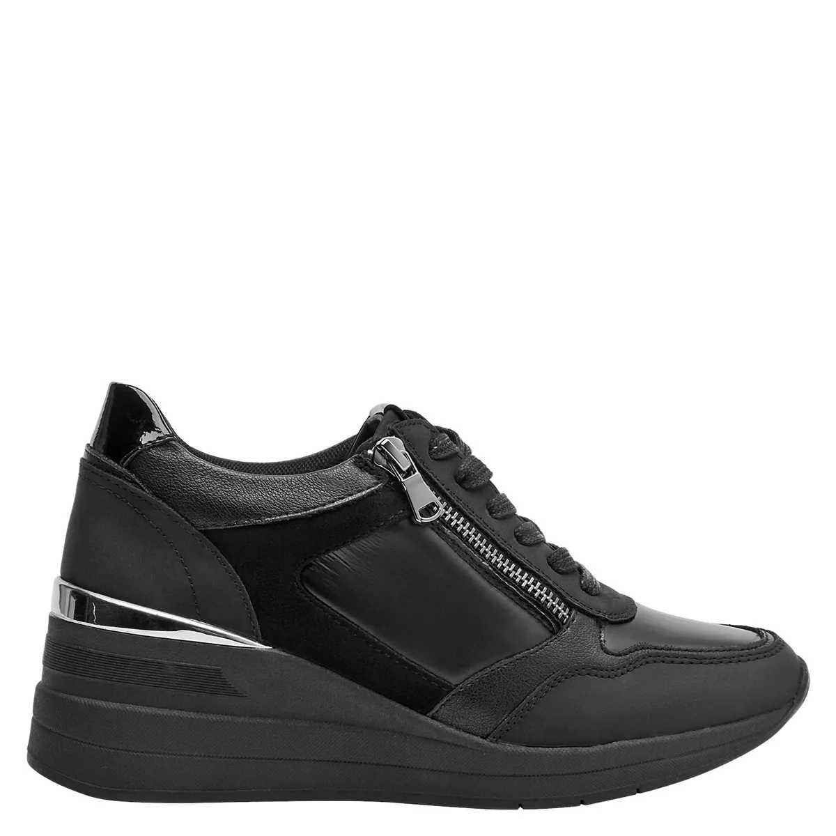 BRUNO ROSSI - Zapatilla Mujer Casual Negro Bruno Rossi