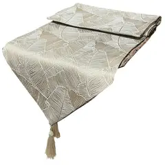 OEM - Mantel Camino De Mesa Tela Dorado Diseños 180x38cm