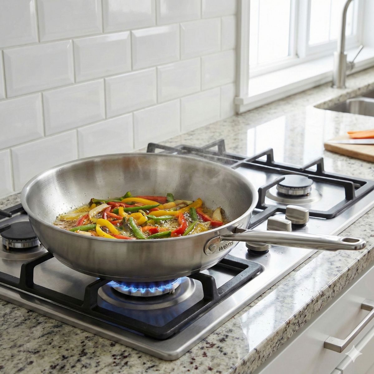 WENS - Sartén de Acero inoxidable Wens Umbra 28 cm Cocina
