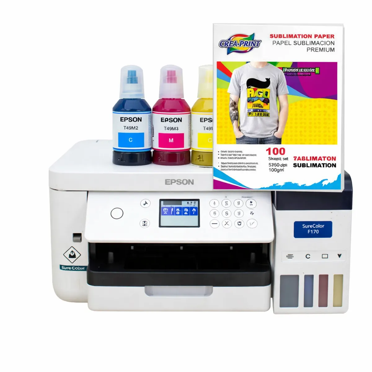 EPSON - Impresora Epson Sublimación F170 + Papel Sublimación 100 Und.