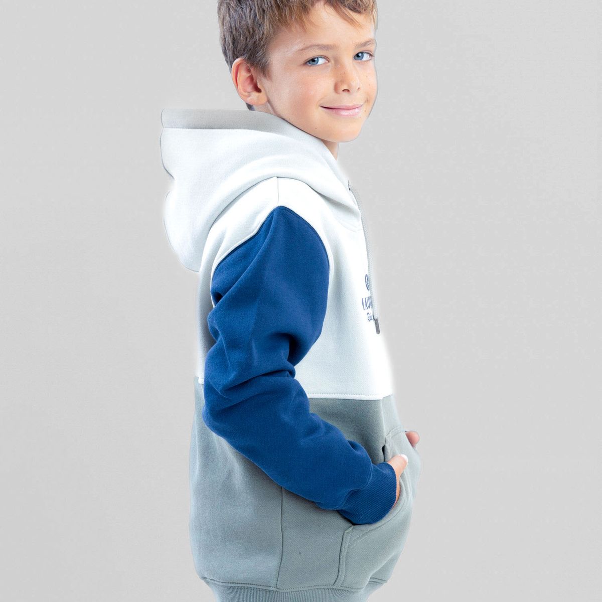 MAUI AND SONS - Poleron Canguro Outrider Verde Infantil Maui And Sons