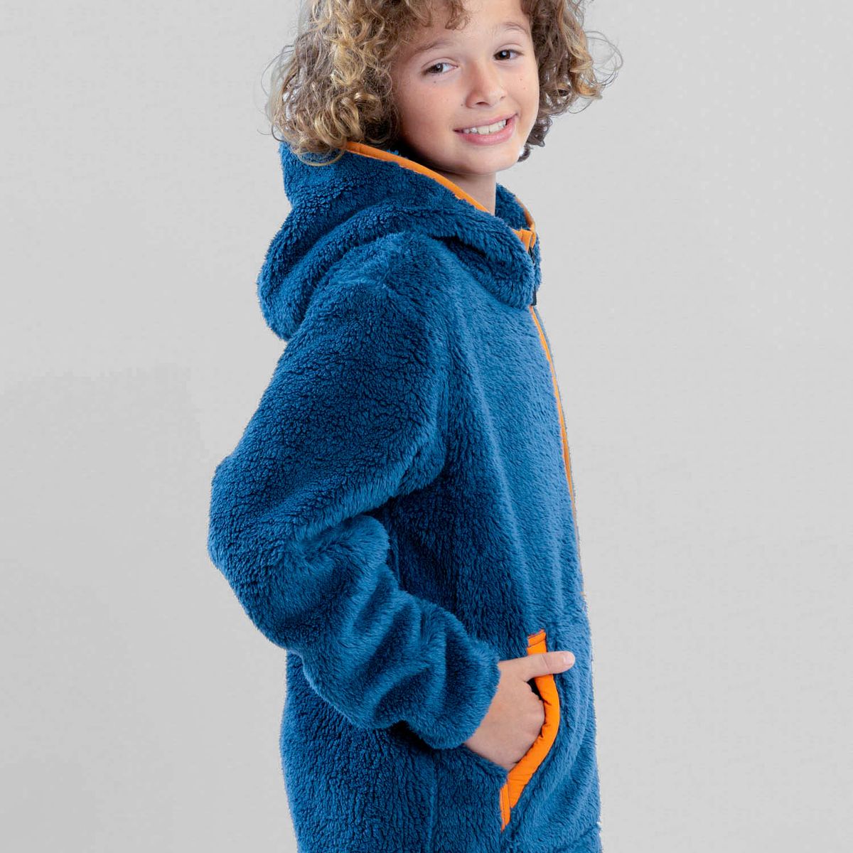 MAUI AND SONS - Poleron Chiporro Ridgeline Celeste Infantil Maui And Sons