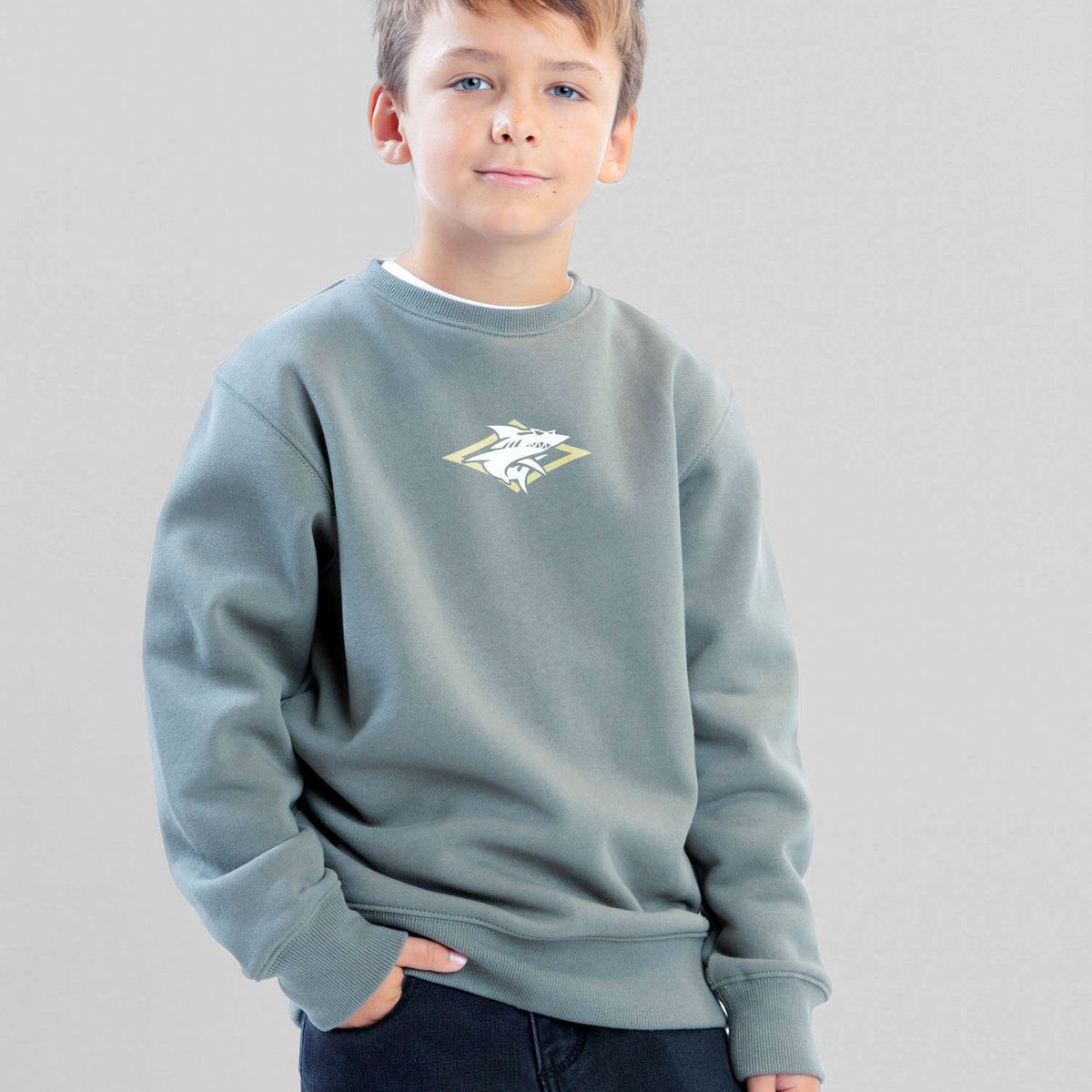 MAUI AND SONS - Poleron CR Daybreak Verde Infantil Maui And Sons