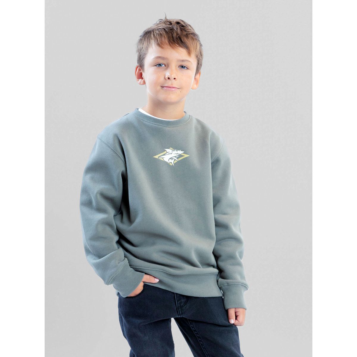 MAUI AND SONS - Poleron CR Daybreak Verde Infantil Maui And Sons