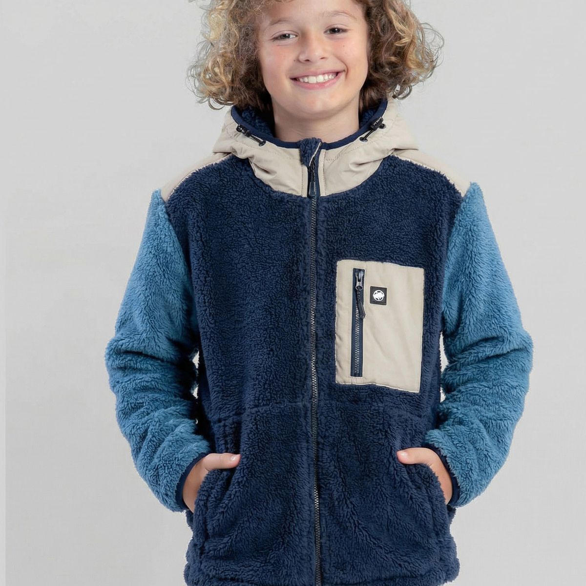 MAUI AND SONS - Poleron Chiporro Toubkal Azul Infantil Maui And Sons