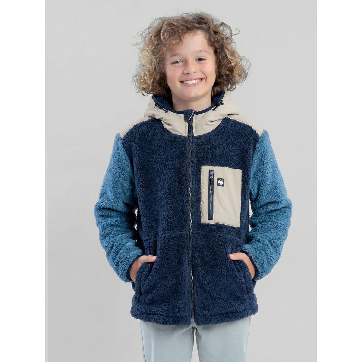 MAUI AND SONS - Poleron Chiporro Toubkal Azul Infantil Maui And Sons