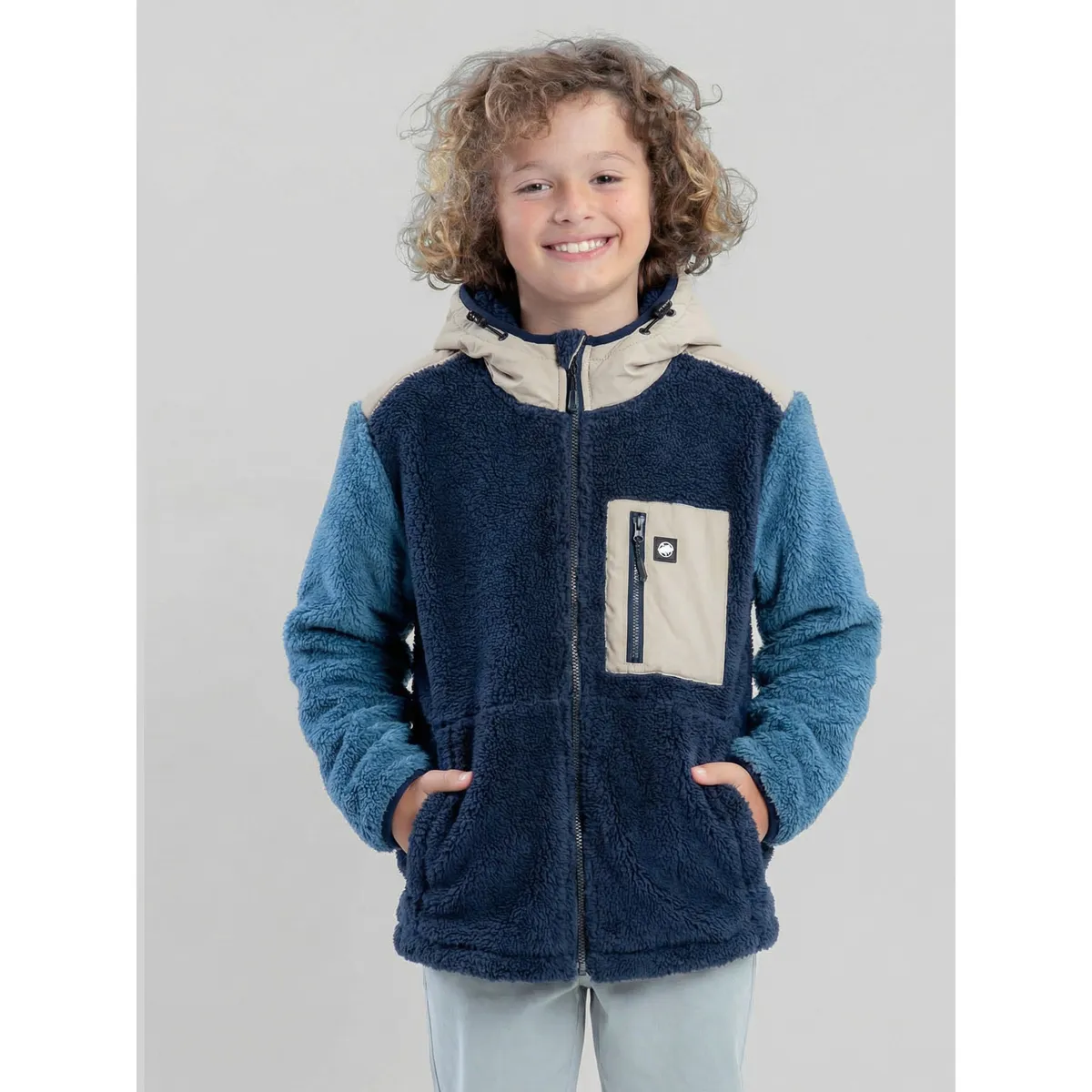 MAUI AND SONS - Poleron Chiporro Toubkal Azul Infantil Maui And Sons