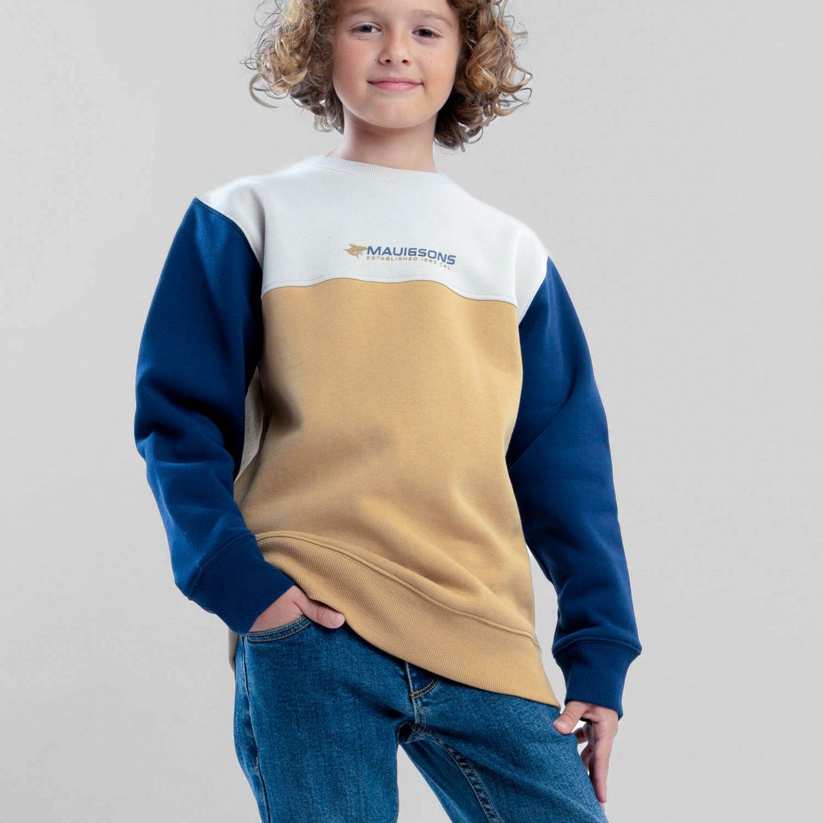 MAUI AND SONS - Poleron CR Farshore Café Infantil Maui And Sons