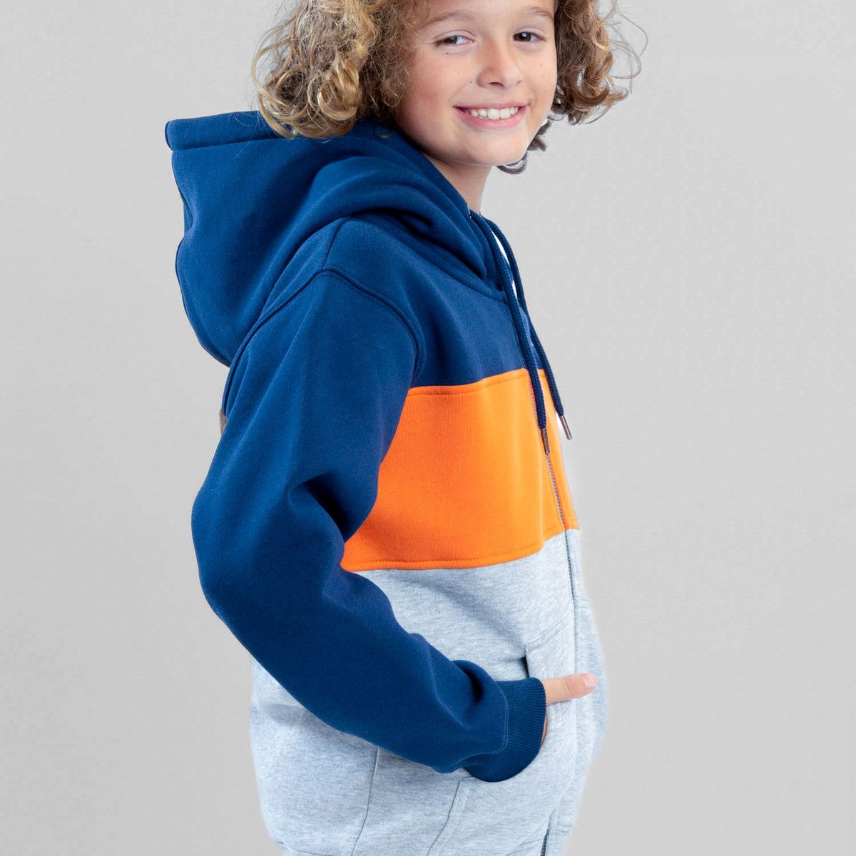 MAUI AND SONS - Poleron FZ Seaway Azul Infantil Maui And Sons