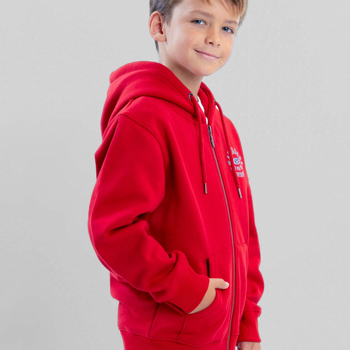 MAUI AND SONS - Poleron FZ Sandbar Rojo Infantil Maui And Sons