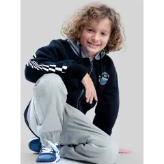 MAUI AND SONS - Poleron FZ Surfer Negro Infantil