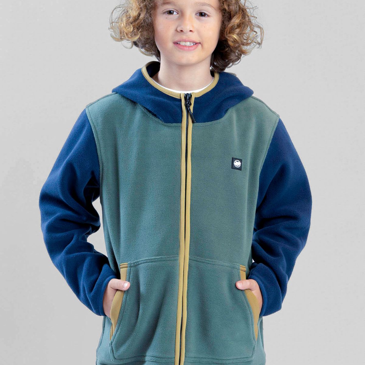 MAUI AND SONS - Poleron Polar Longshore Verde Infantil Maui And Sons