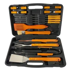 GENERICO - Set Parrilleros Asado Maleta 18 Piezas