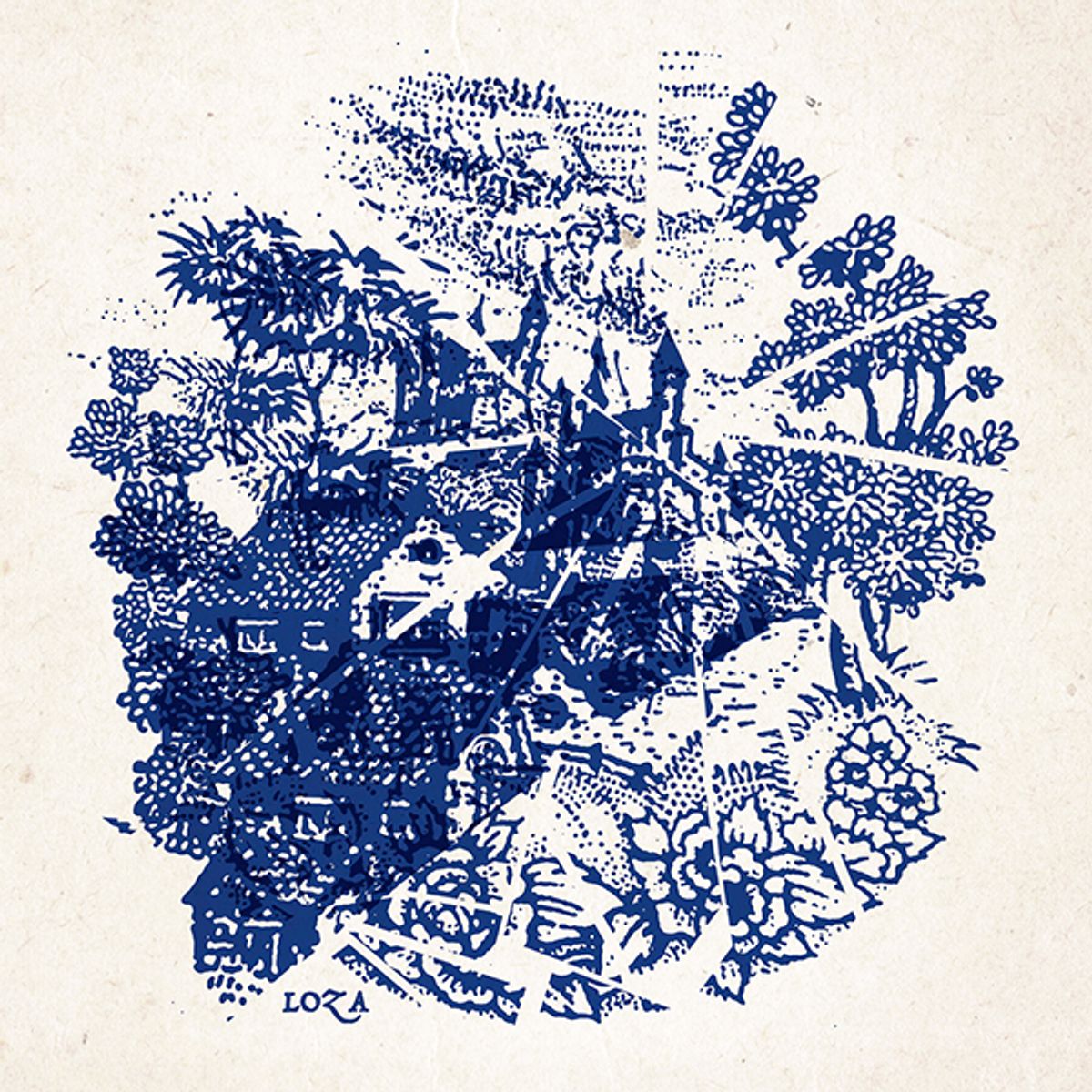 GENERICO - Niña Tormenta  Loza Vinilo Simple Azul