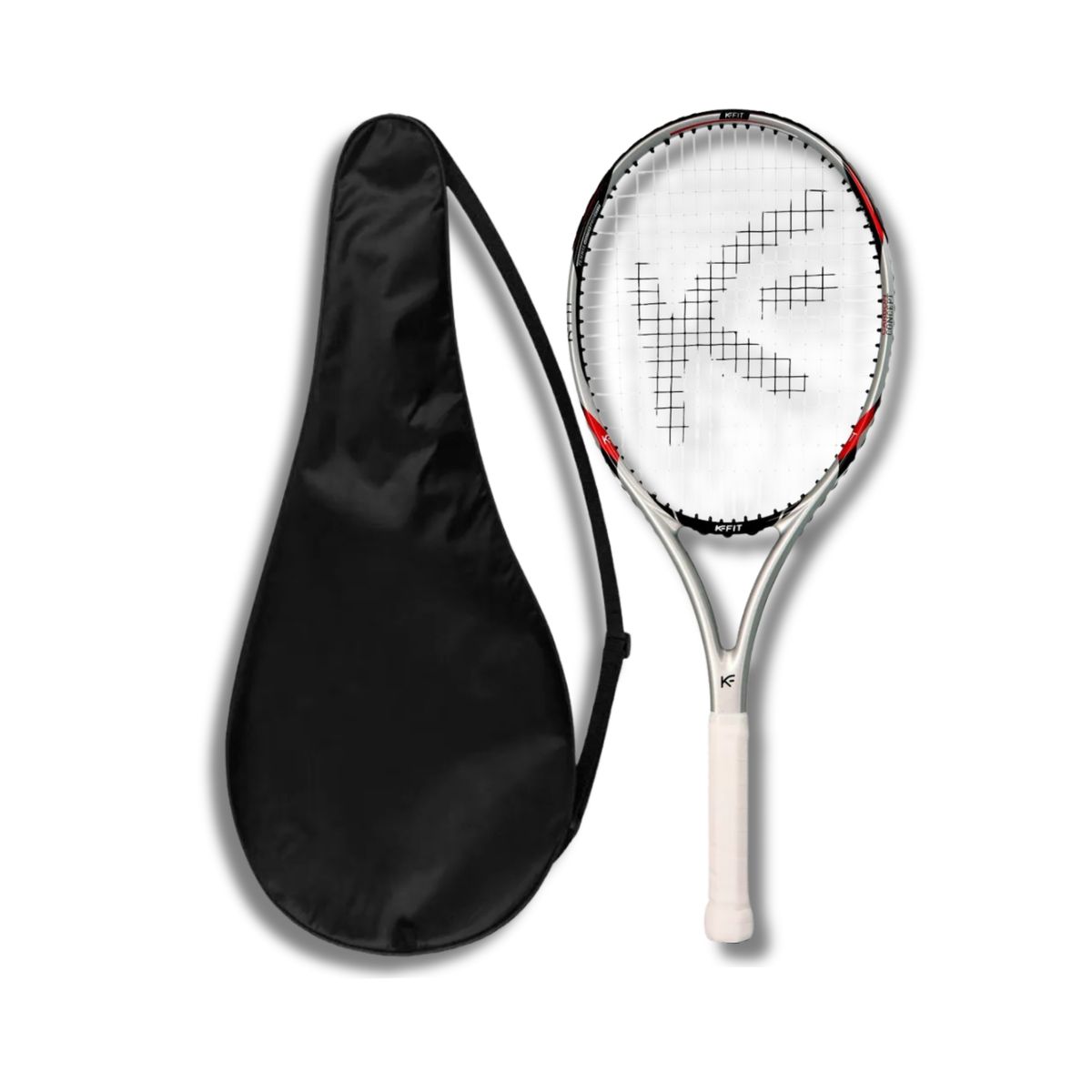 GENERICO - Raqueta Tenis Adulto Grafito Pro 280grs Grip 3 Con Bolso