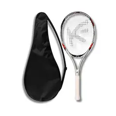 GENERICO - Raqueta Tenis Adulto Grafito Pro 280grs Grip 3 Con Bolso