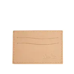 NICOLETTA - Tarjetero de Mujer 100% cuero Natural Nude