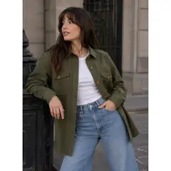 PANAMA JACK - Sobre camisa Mujer Overshirt Casual Verde