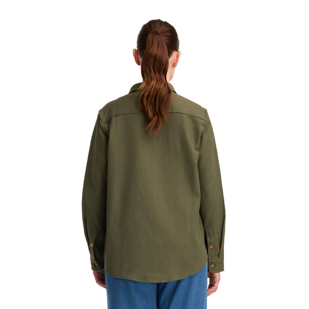PANAMA JACK - Sobre camisa Mujer Overshirt Casual Verde Panama Jack