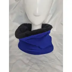 EL ESPACIO DE TOMMY - Cuello invierno adulto azul con cordero negro