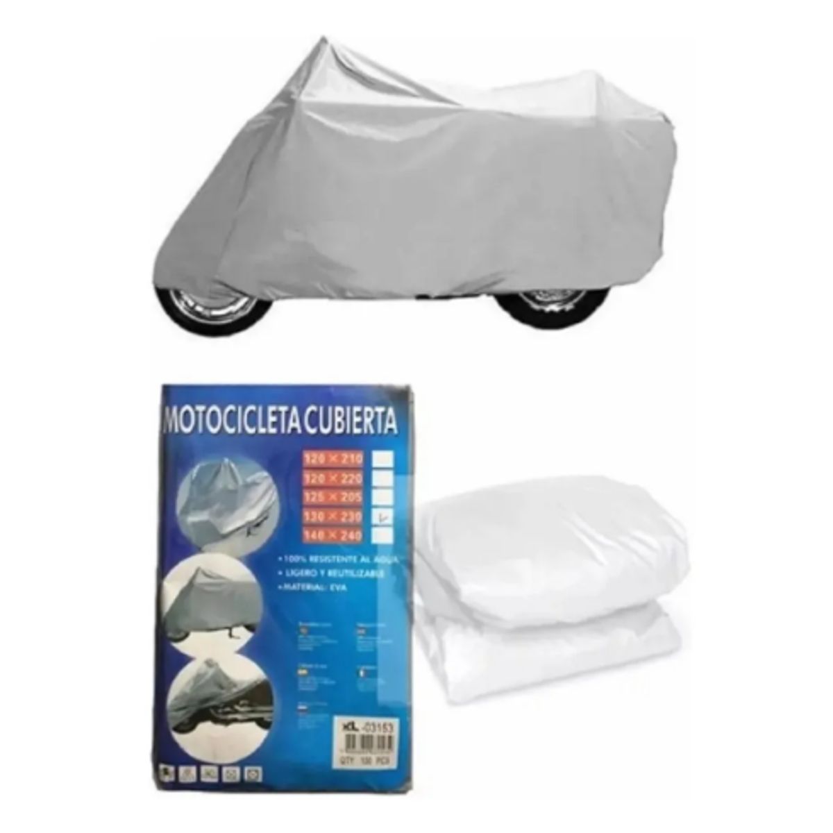 GENERICO - Funda Impermeable Cubierta Para Motocicleta Cubre Moto