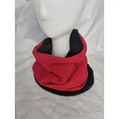 EL ESPACIO DE TOMMY - Cuello invierno adulto rojo con cordero negro
