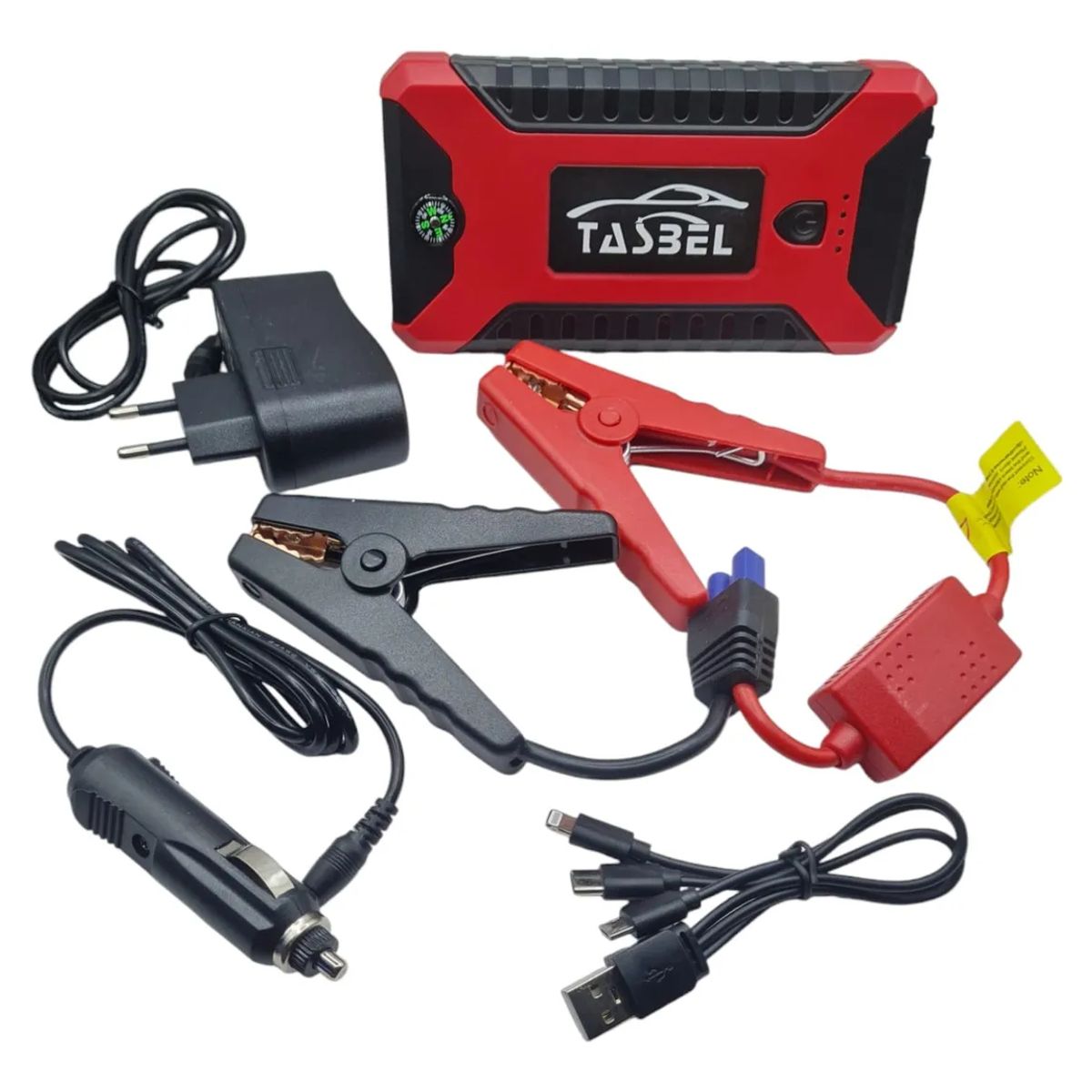 GENERICO - PARTIDOR BATERIA ESTUCHE PORTATIL AUTO 12V