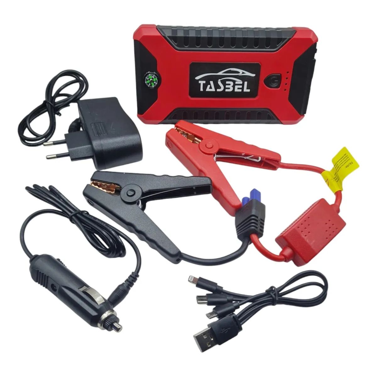 GENERICO - PARTIDOR BATERIA ESTUCHE PORTATIL AUTO 12V