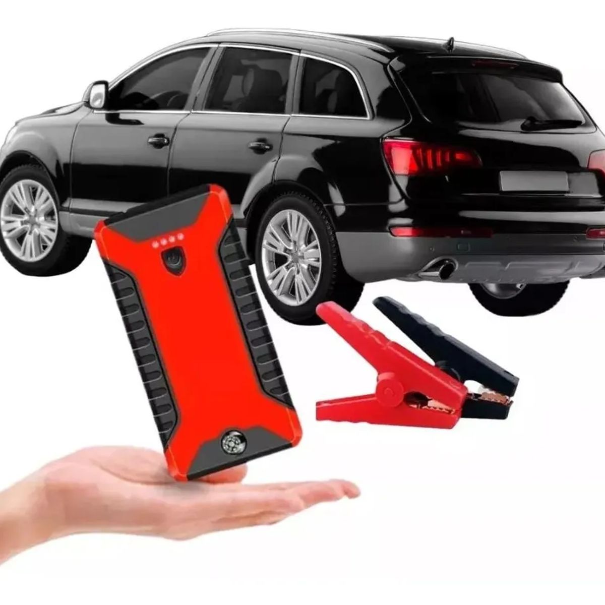 GENERICO - PARTIDOR BATERIA ESTUCHE PORTATIL AUTO 12V