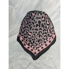 EL ESPACIO DE TOMMY - Bandana invierno mujer animal print gris rosa